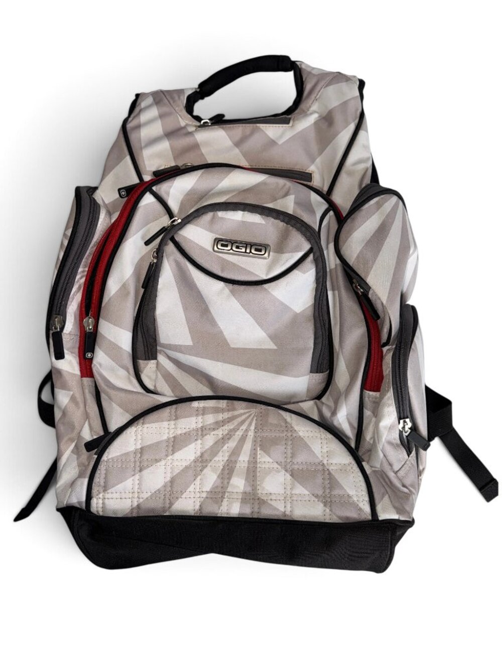 OGIO Metro Backpack Grey White Laptop Bag Laptop Compartment 15in